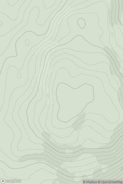 Thumbnail image for Beinn Dubh [Islay] showing contour plot for surrounding peak